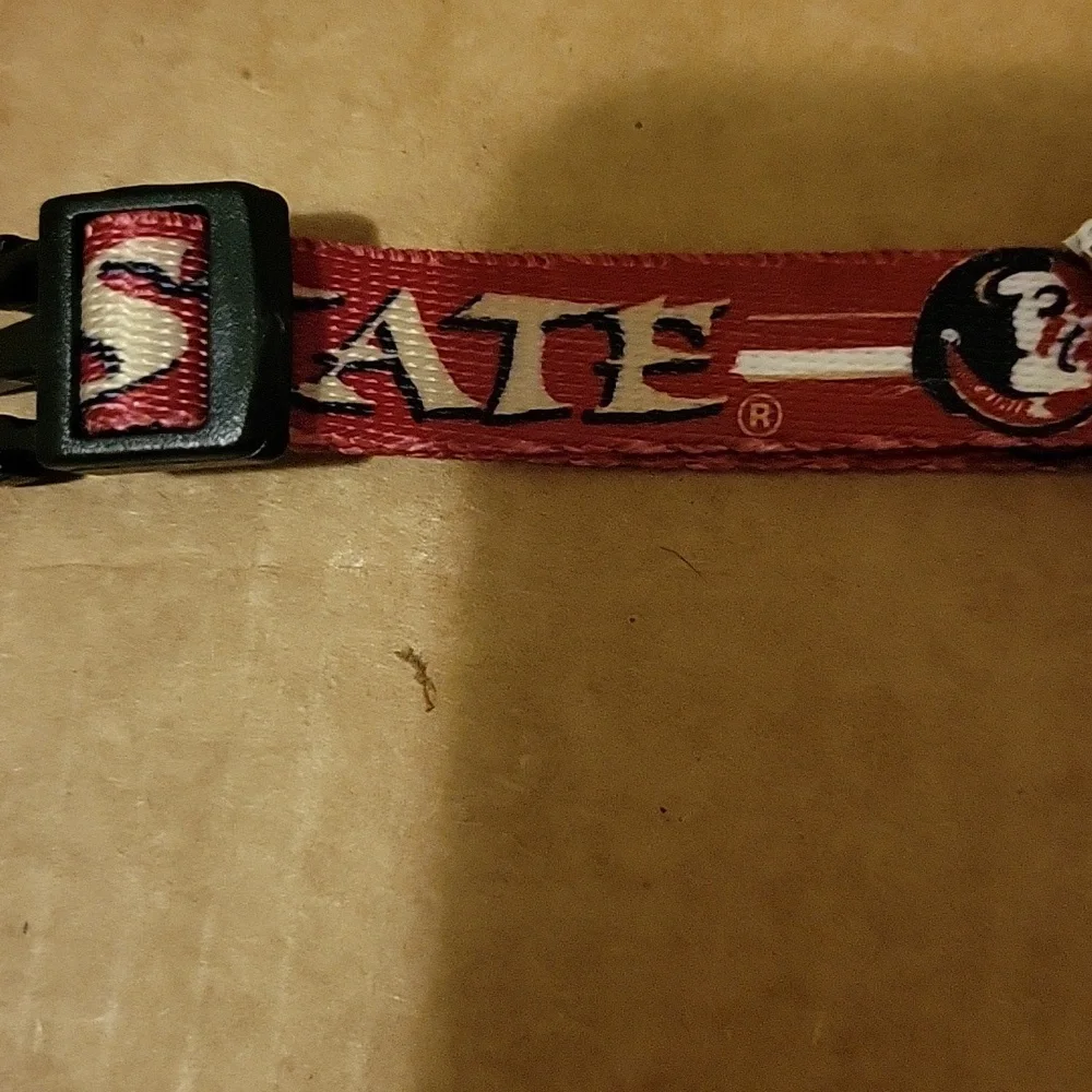 NWT: Florida State Seminoles Adjustable Dog Collar
